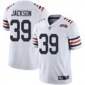 Wholesale Cheap Nike Bears #39 Eddie Jackson White Alternate Men's Stitched NFL Vapor Untouchable Limited 100th Season Jersey