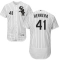 Wholesale Cheap White Sox #41 Kelvin Herrera White(Black Strip) Flexbase Authentic Collection Stitched MLB Jersey