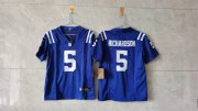 Cheap Women's Indianapolis Colts #5 Anthony Richardson Blue 2024 F.U.S.E. Vapor Stitched Jersey(Run Small)