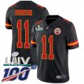 Wholesale Cheap Nike Chiefs #11 Demarcus Robinson Black Super Bowl LIV 2020 Men's Stitched NFL Limited Rush 100th Season Jersey