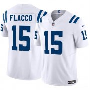 Cheap Youth Indianapolis Colts #15 Joe Flacco White 2024 F.U.S.E. Vapor Untouchable Limited Football Stitched Jersey