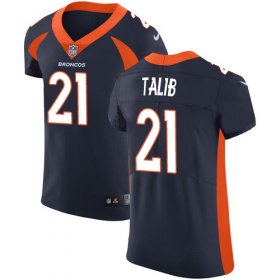 Wholesale Cheap Nike Broncos #21 Aqib Talib Navy Blue Alternate Men\'s Stitched NFL Vapor Untouchable Elite Jersey