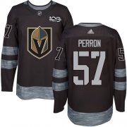 Wholesale Cheap Adidas Golden Knights #57 David Perron Black 1917-2017 100th Anniversary Stitched NHL Jersey