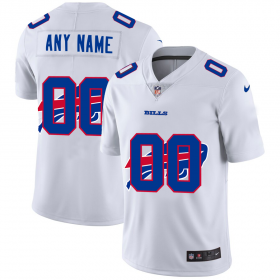 Wholesale Cheap Buffalo Bills Custom White Men\'s Nike Team Logo Dual Overlap Limited NFL Jersey