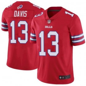 Wholesale Men\'s Buffalo Bills #13 Gabriel Davis Red Vapor Untouchable Limited Stitched Jersey