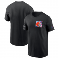 Wholesale Cheap Men's Cleveland Browns Black 2023 Crucial Catch Sideline Tri-Blend T-Shirt