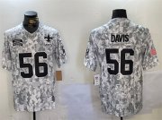 Cheap Men's New Orleans Saints #56 Demario Davis 2024 F.U.S.E Arctic Camo Salute To Service Limited Stitched Football Jersey