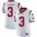 Wholesale Cheap USC Trojans 3 Carson Palmer White College Football Jersey