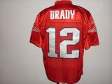 Wholesale Cheap Patriots #12 Tom Brady Red QB Practice Stitched NFL Jersey