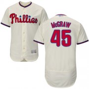 Wholesale Cheap Phillies #45 Tug McGraw Cream Flexbase Authentic Collection Stitched MLB Jersey