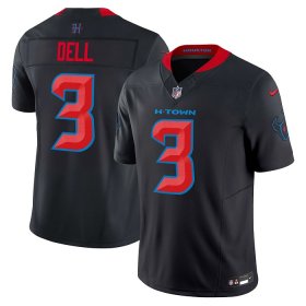 Cheap Men\'s Houston Texans #3 Tank Dell Navy 2024 2nd Alternate F.U.S.E Vapor Football Stitched Jersey