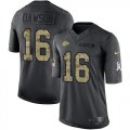 Wholesale Cheap Nike Chiefs #16 Len Dawson Black Men's Stitched NFL Limited 2016 Salute to Service Jersey