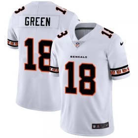 Wholesale Cheap Cincinnati Bengals #18 A.J. Green Nike White Team Logo Vapor Limited NFL Jersey