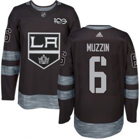 Wholesale Cheap Adidas Kings #6 Jake Muzzin Black 1917-2017 100th Anniversary Stitched NHL Jersey