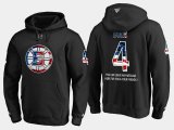 Wholesale Cheap Bruins #4 Bobby Orr NHL Banner Wave Usa Flag Black Hoodie