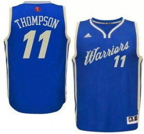 Wholesale Cheap Men\'s Golden State Warriors #11 Klay Thompson Revolution 30 Swingman 2015 Christmas Day Blue Jersey