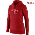 Wholesale Cheap Women's Nike San Francisco 49ers Heart & Soul Pullover Hoodie Red