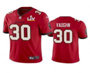 Wholesale Cheap Men's Tampa Bay Buccaneers #30 Ke'Shawn Vaughn Red 2021 Super Bowl LV Limited Stitched NFL Jersey