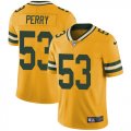 Wholesale Cheap Nike Packers #53 Nick Perry Yellow Men's Stitched NFL Limited Rush Jersey