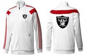 Wholesale Cheap NFL Las Vegas Raiders Team Logo Jacket White_2