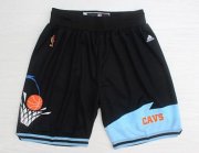 Wholesale Cheap Men's Cleveland Cavaliers Black Throwback Short