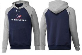 Wholesale Cheap Houston Texans Authentic Logo Pullover Hoodie Dark Blue & Grey