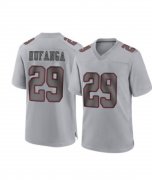 Wholesale Cheap Men's San Francisco 49ers #29 Talanoa Hufanga Grey Atmosphere Fashion 2022 Vapor Untouchable Stitched Limited Jersey