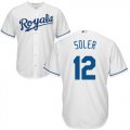 Wholesale Cheap Royals #12 Jorge Soler White Cool Base Stitched Youth MLB Jersey