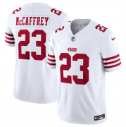 Wholesale Cheap Men's San Francisco 49ers #23 Christian McCaffrey White 2023 F.U.S.E. Vapor Untouchable Limited Stitched Football Jersey