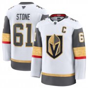 Men's Vegas Golden Knights #61 Mark Stone White 2024-25 Away Stitched Hockey Jersey