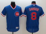 Wholesale Cheap Cubs #8 Andre Dawson Blue Flexbase Authentic Collection Cooperstown Stitched MLB Jersey