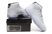 Wholesale Cheap Womens Air Jordan 11 GS Shoes White/Legend blue