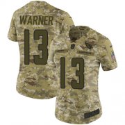 Wholesale Cheap Nike Cardinals #13 Kurt Warner Camo Women's Stitched NFL Limited 2018 Salute to Service Jersey