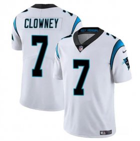 Cheap Men\'s Carolina Panthers #7 Jadeveon Clowney White Vapor Limited Football Stitched Jersey