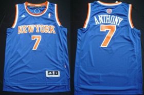 Wholesale Cheap New York Knicks #7 Carmelo Anthony Revolution 30 Swingman 2013 Blue Jersey