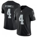 Men's Las Vegas Raiders #4 Aidan O'Connell Black 2023 F.U.S.E Vapor Untouchable Stitched Football Jersey