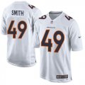 Wholesale Cheap Nike Broncos #49 Dennis Smith White Men's Stitched NFL Game Event Jersey