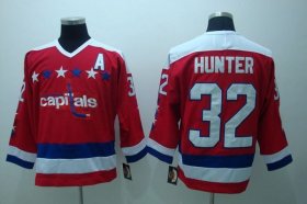 Wholesale Cheap Capitals #32 Hunter Stitched CCM Throwback Red NHL Jersey