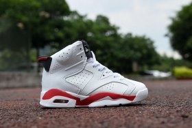 Wholesale Cheap Kids Air Jordan 6 VI Bulls White/red