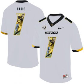 Wholesale Cheap Missouri Tigers 1 Tyler Badie White Nike Fashion College Football Jersey