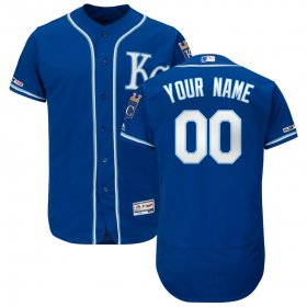 Wholesale Cheap Kansas City Royals Majestic Alternate Authentic Collection Flex Base Custom Jersey Royal