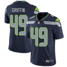 Wholesale Cheap Nike Seahawks #49 Shaquem Griffin Steel Blue Team Color Men\'s Stitched NFL Vapor Untouchable Limited Jersey