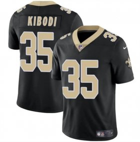 Cheap Men\'s New Orleans Saints #35 Jacob Kibodi Black Vapor Limited Stitched Football Jersey