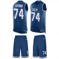 Wholesale Cheap Nike Colts #74 Anthony Castonzo Royal Blue Team Color Men's Stitched NFL Limited Tank Top Suit Jersey