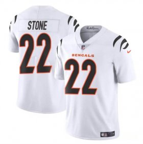 Cheap Men\'s Cincinnati Bengals #22 Geno Stone White Vapor Untouchable Limited Football Stitched Jersey