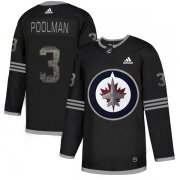 Wholesale Cheap Adidas Jets #3 Tucker Poolman Black Authentic Classic Stitched NHL Jersey