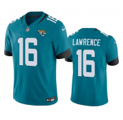 Wholesale Cheap Men's Jacksonville Jaguars #16 Trevor Lawrence Teal 2023 F.U.S.E Vapor Untouchable Limited Stitched Jersey