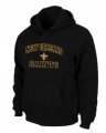 Wholesale Cheap New Orleans Saints Heart & Soul Pullover Hoodie Black