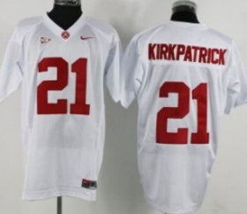 Wholesale Cheap Alabama Crimson Tide #21 Kirkpatrick White Jersey