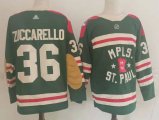 Wholesale Cheap Men Minnesota Wild 36 Zuccarello Green Classic Edition 2022 Adidas NHL Jersey